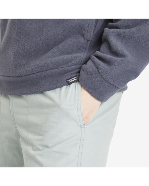 Patagonia Blue Micro D Crewneck Fleece for men