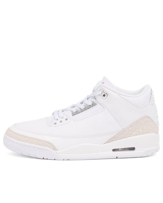 Nike White 3 Retro Sneaker for men
