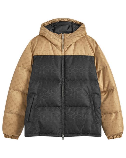 Gucci Multicolor Jacquard Gg Down Jacket for men
