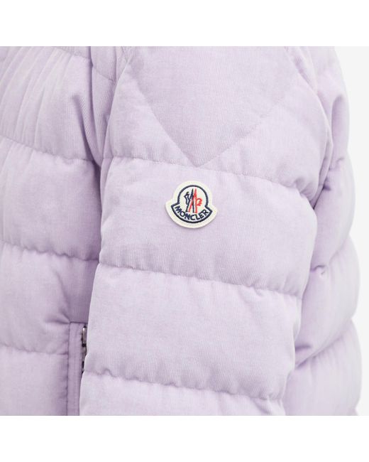 Moncler Purple Rochebrune Corduroy Padded Jacket for men