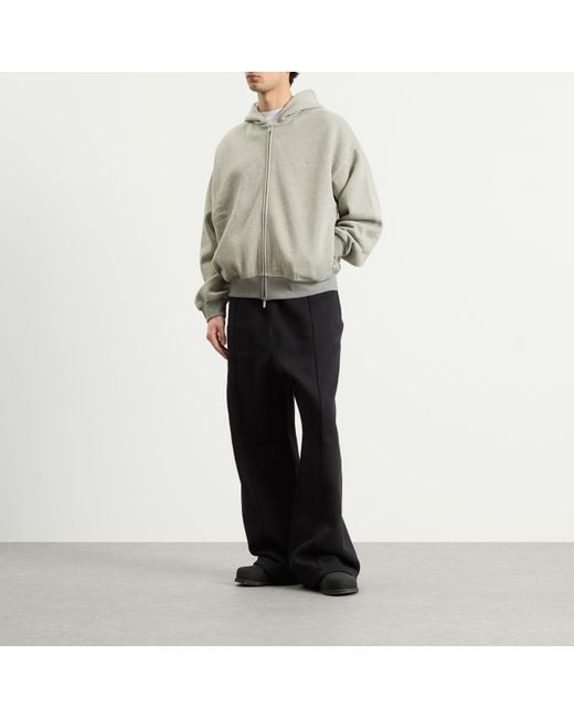 Fear Of God Gray Signature Classic Zip Hoodie for men