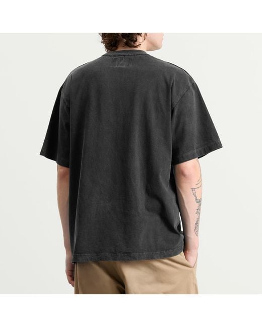 Neighborhood Black Pigment Dyed Logo T-Shirt for men