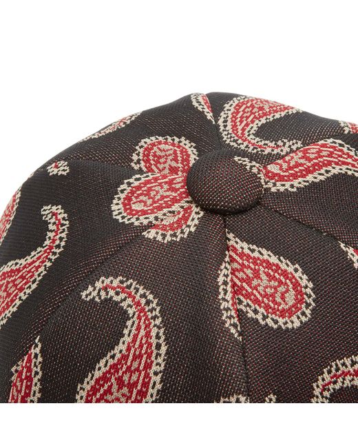 Needles Red Jacquard Bermuda Hat for men
