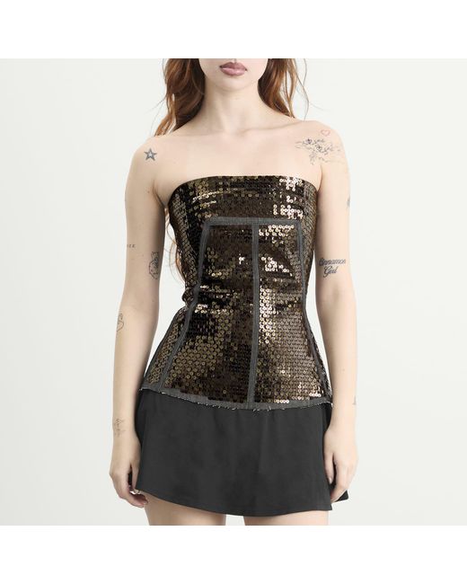 Rick Owens Black Bustier Top