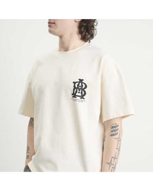 About Blank White Disc T-Shirt for men