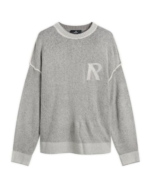 Represent Gray Lightweight Alpaca Knit Jumper for men