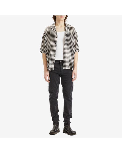 Won Hundred Black Desmond Check Vacation Shirt for men