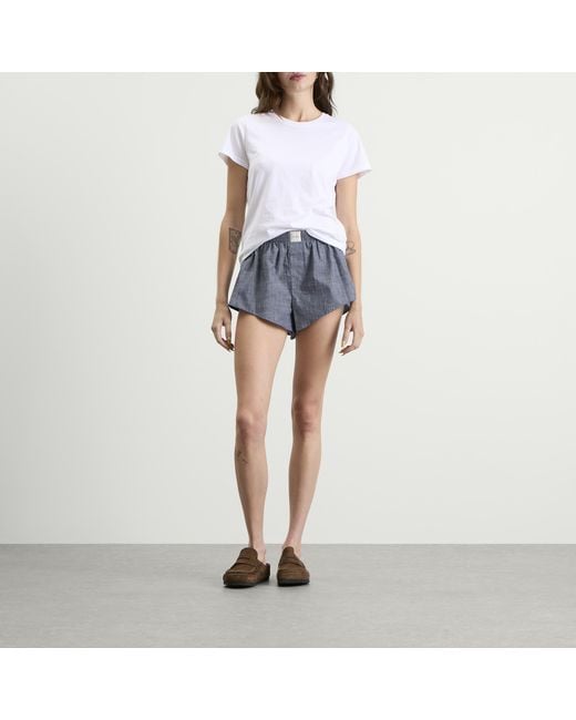 Calvin Klein Blue Chambray Short