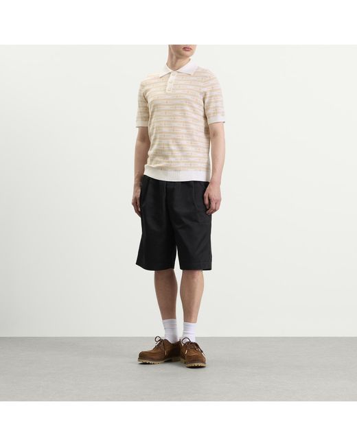 Casablanca Natural Wordmar Merino Wool Polo for men