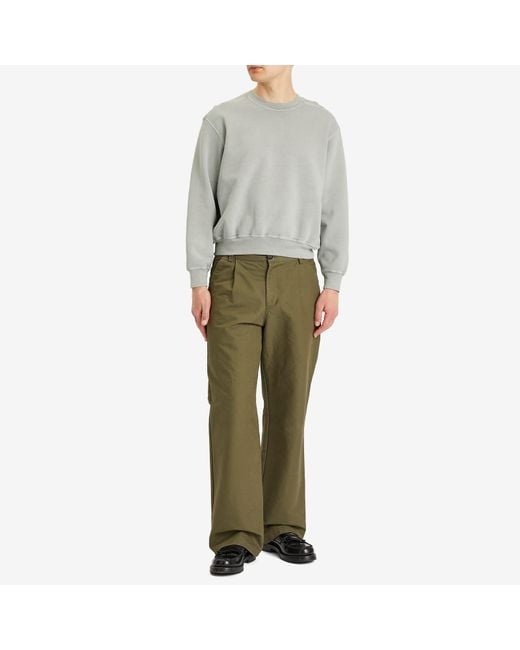 Lady White Co. Gray Mini Crewneck Sweatshirt for men