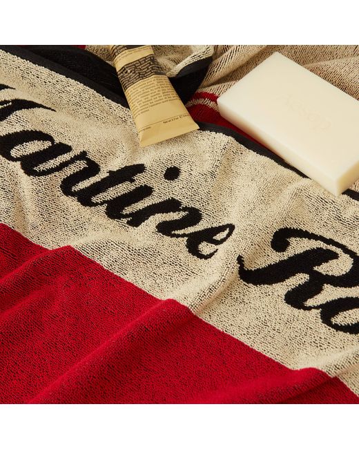 Martine Rose Red Local Hero Towel