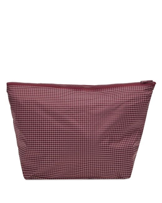 Hay Purple Grid Pouch