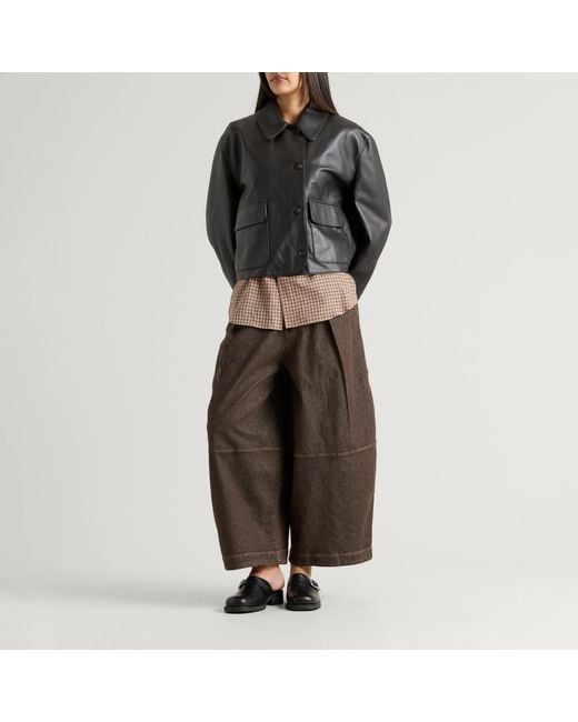 YMC Black Edge Leather Jacket