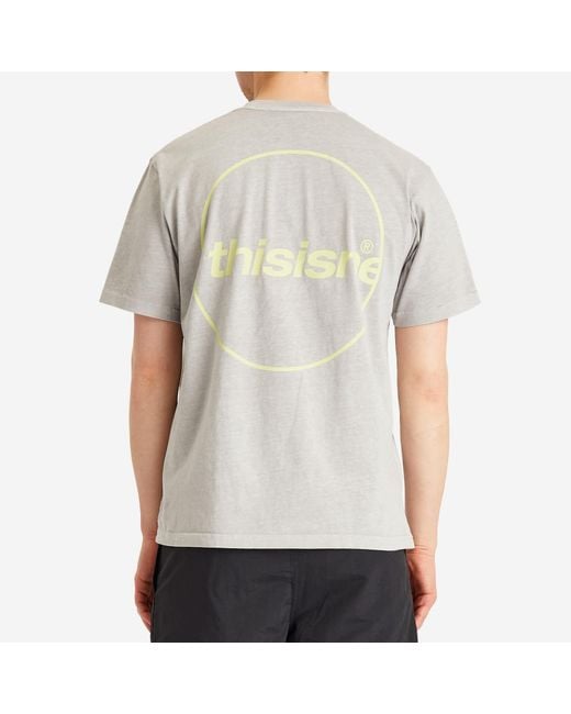 Thisisneverthat Gray C-Logo T-Shirt for men
