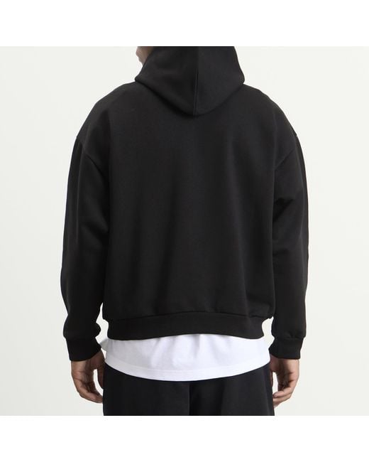 Balenciaga Black Logo Regular Fit Hoodie for men