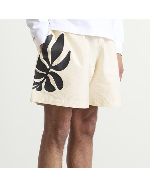 MKI Miyuki-Zoku Natural Botanical Print Wide Leg Shorts for men