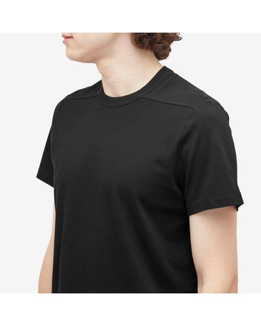 Rick Owens Black Short Level T-Shirt for men