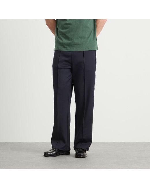 Palmes Blue Tricot Track Pants for men
