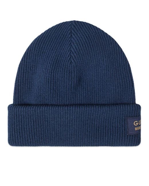 Gucci Blue Patch Beanie Hat for men
