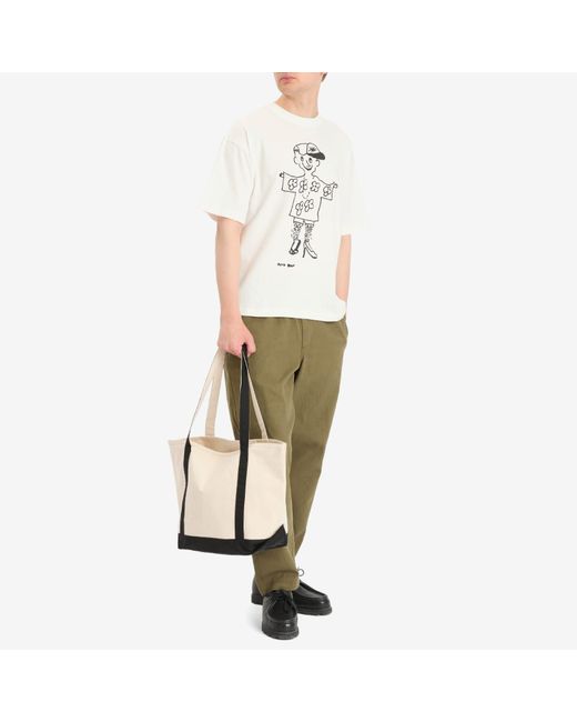 YMC White X Bat Girls & Acid Boys Acid Boy T-Shirt for men