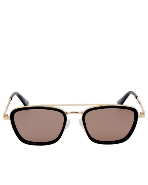 Le Specs Brown Diametric Sunglasses