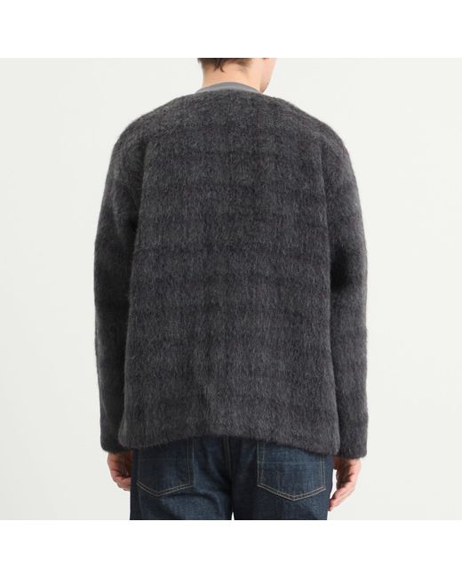 Our Legacy Black Hairy Wool Cardigan for men