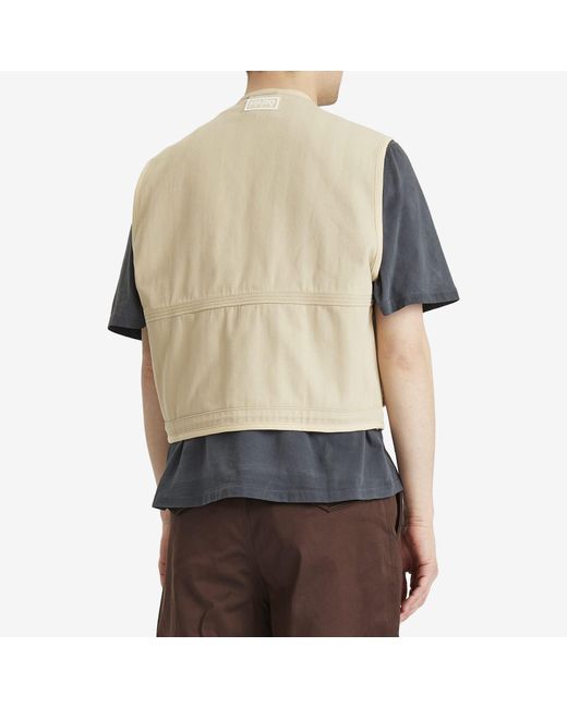 KENZO Natural Workwear Gilet for men