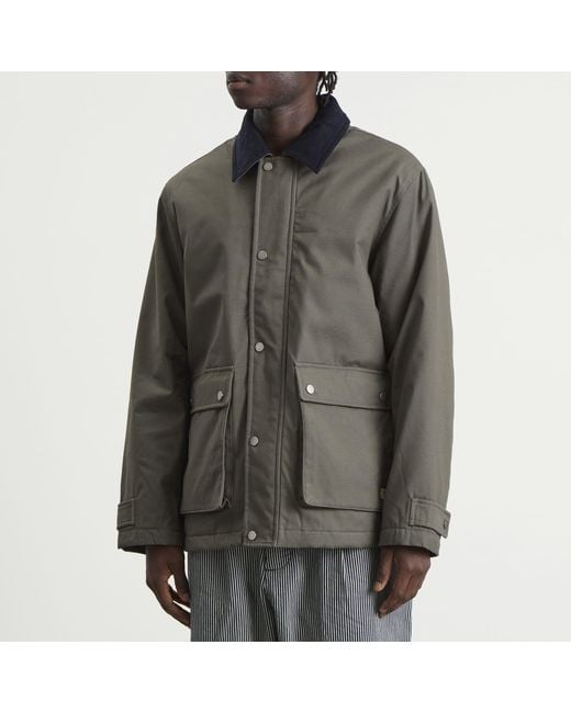 Armor Lux Green Quilted Work Jacket for men