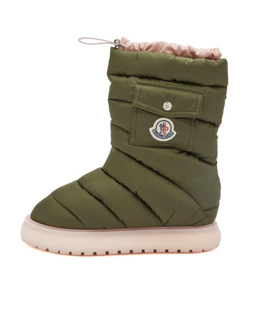 Moncler Green Gaia Pocket Mid Snow Boots