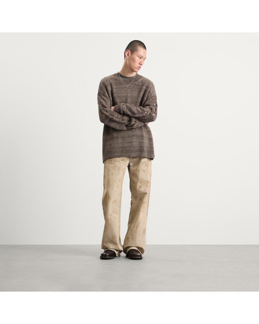Our Legacy Brown Popover Roundneck for men