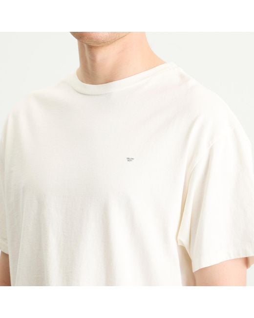 GALLERY DEPT. White Micro Logo T-Shirt for men
