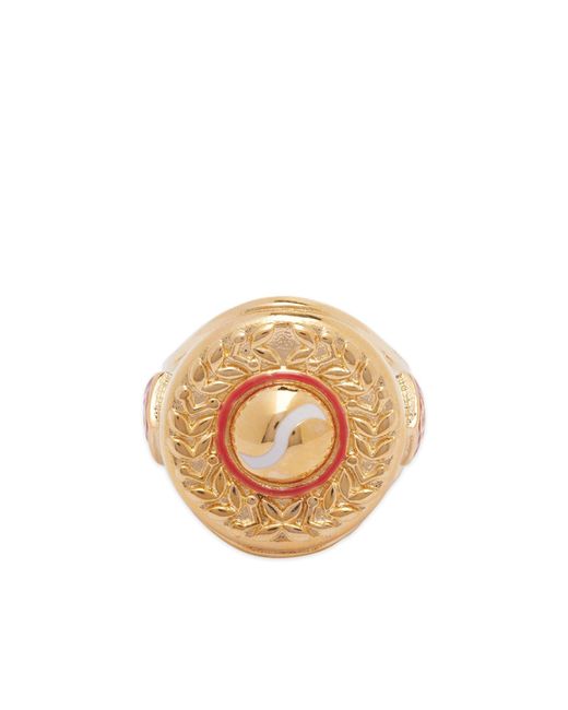 Casablancabrand Metallic Sports Medallion Ring for men