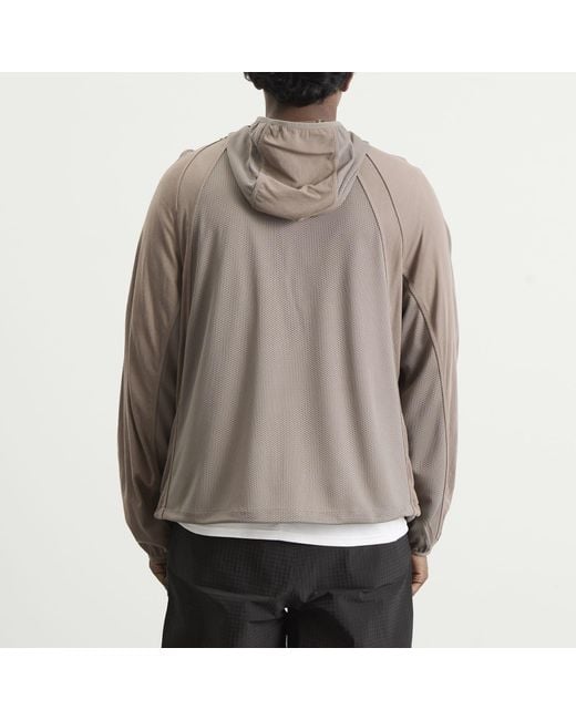 Hiking Patrol Brown Orbit Jersey Hooded Jacket for men