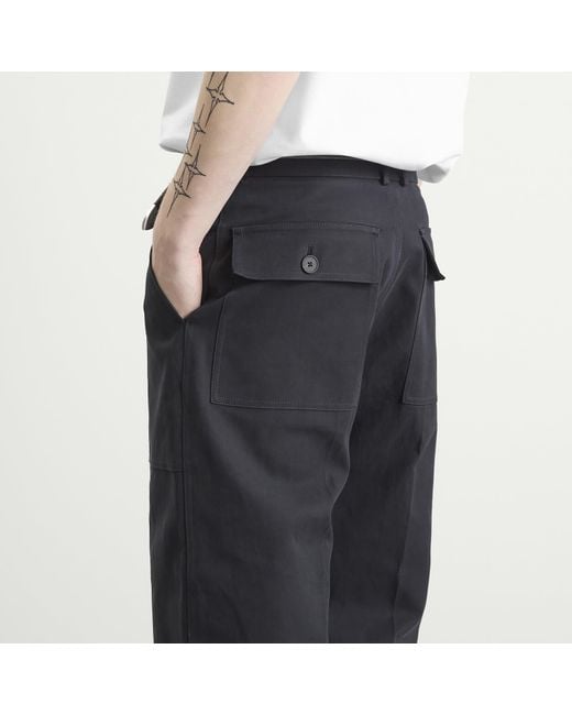 Studio Nicholson Blue Balos Cotton Wide Leg Trouser for men