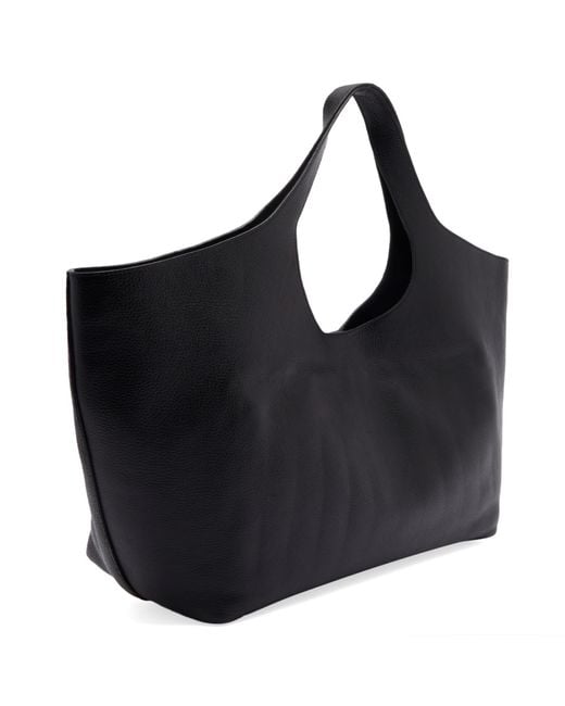 トートバッグ ANINE BING BLACK LEATHER LILI TOTE BAG ANINE BING Lili Tote - Black Pebbled