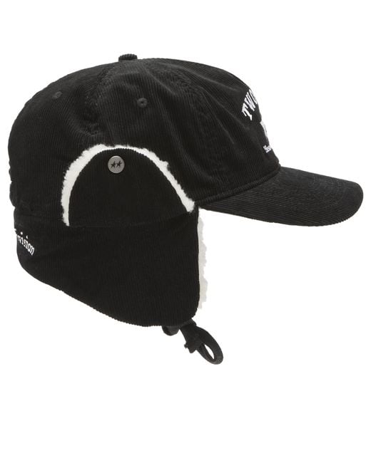 Twojeys Black Heavy Earflap Cap for men