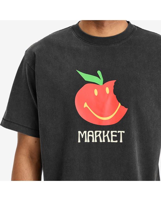 Market Black Smiley Honeycrisp T-Shirt for men
