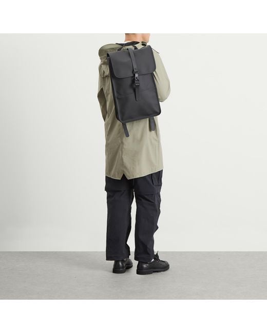 Rains Black Backpack for men