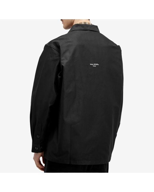 (w)taps Black 02 Shirt Jacket for men