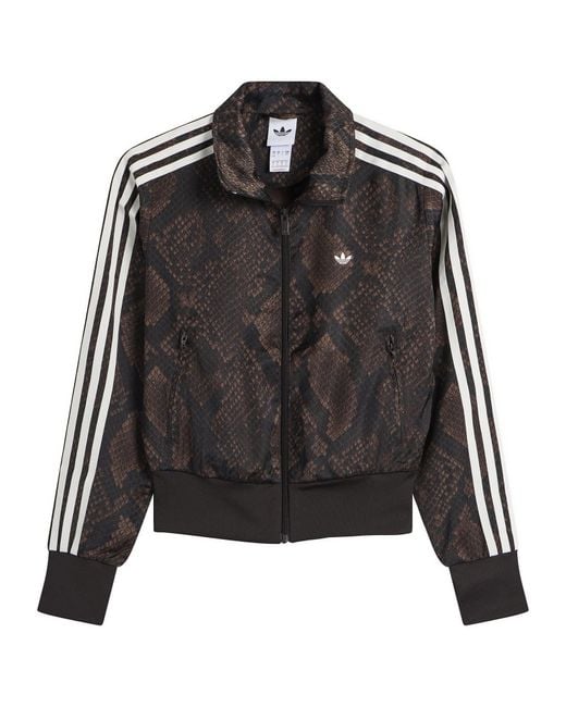 Adidas Black Satin Firebird Track Top