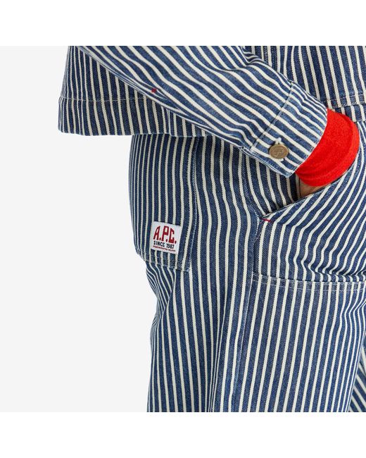 A.P.C. Gray Gustav Stripe Trousers