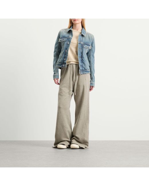 Rick Owens Blue Denim Trucker Jacket