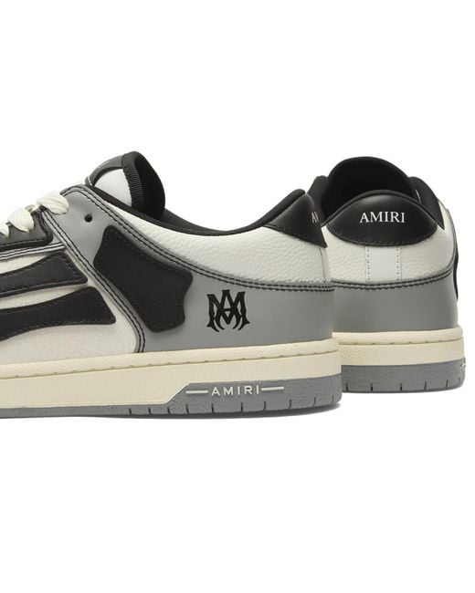 Amiri Blue Skel Low Top Leather Sneakers for men