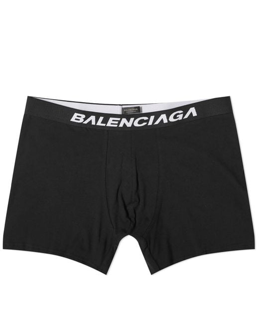 Balenciaga Black Logo Boxer Briefs for men