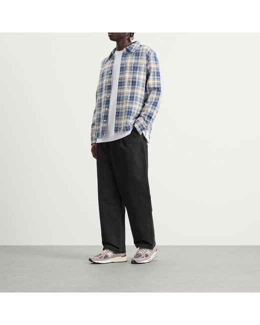 BOUND Gray Heavy Canvas Workwear Trousers for men