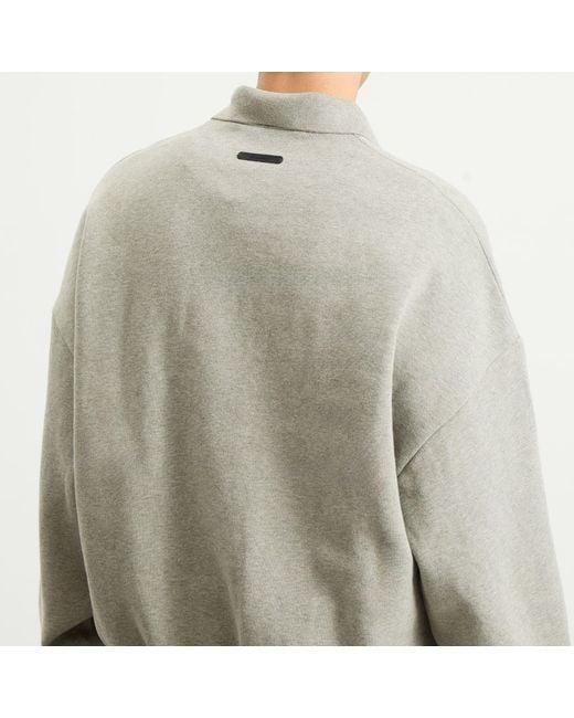 Fear Of God Gray Signature 90S Polo Sweatshirt for men