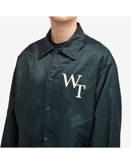 (w)taps Green 04 Coach Jacket for men