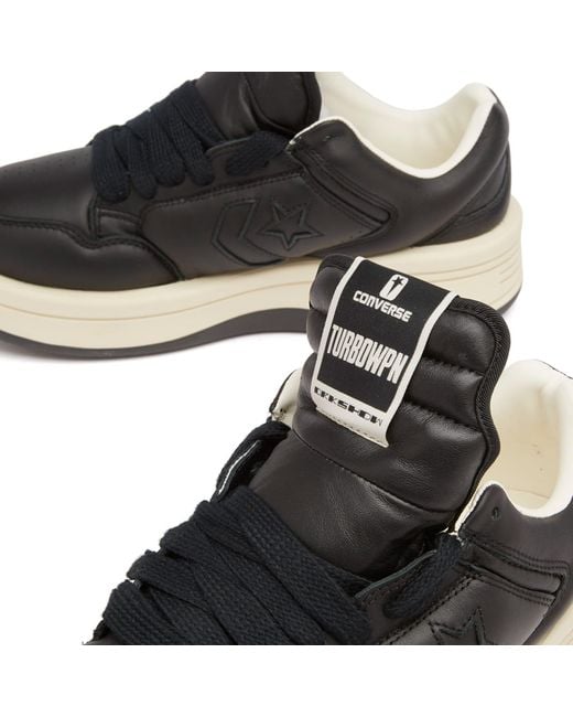 Rick Owens Black X Converse Turbowpn Ox Sneaker