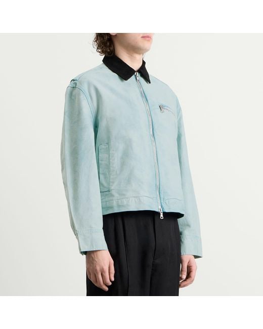 MKI Miyuki-Zoku Blue Sunfaded Work Jacket for men