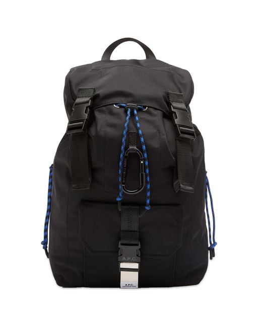 A.P.C. Black Trek Backpack for men